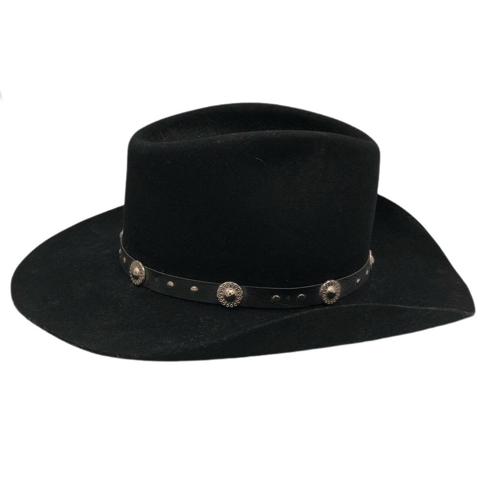 Resistol Bradford Western XX Premium Wool Size 7-1/2 Cowboy Hat black